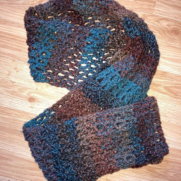 Handmade Infinity Scarf Knit Crochet Multicolor - Picture 6 of 6